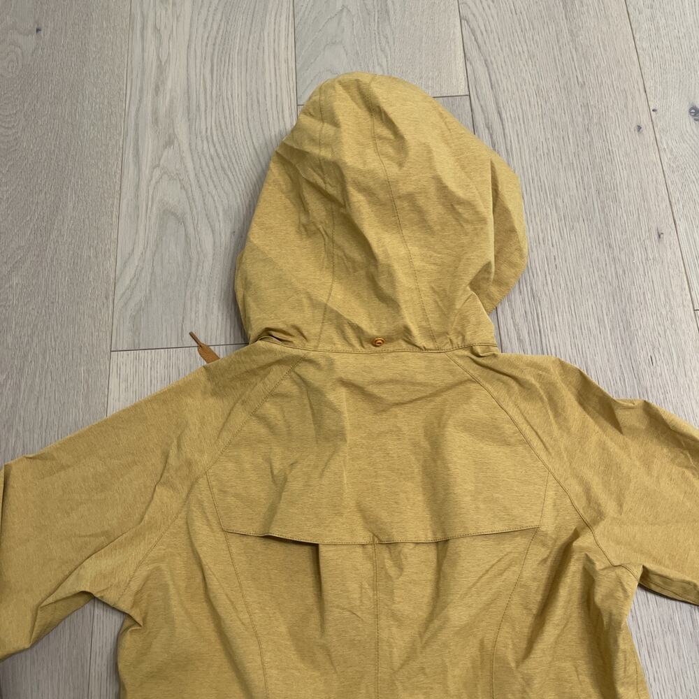 Prana Eliza Jacket Women's Medium Rain Windbreaker Gold Belted Waterproof - Picture 10 of 14